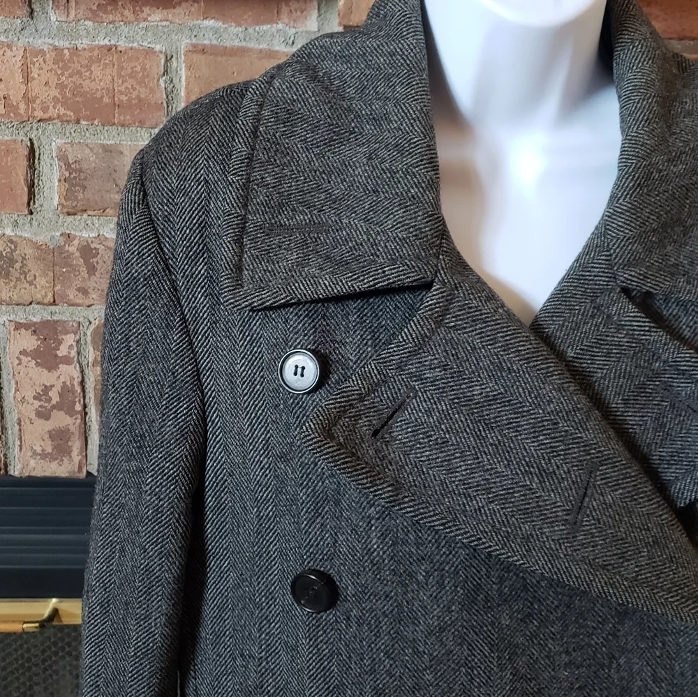 All Saints Wool Herringbone Bramston Coat
